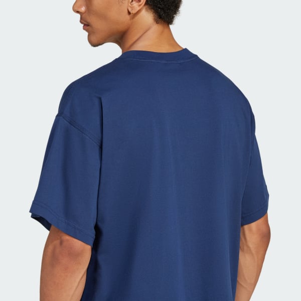 Camiseta Trefoil Essentials Oversized - Azul adidas | adidas Brasil