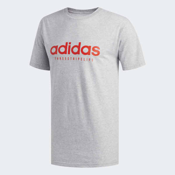 Adidas three stripe life shirt Clearance