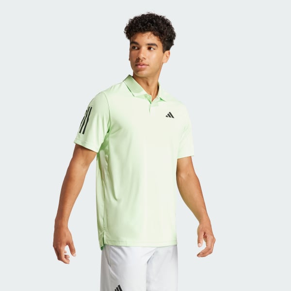 mau-xanh-la Áo Polo Tennis 3 Sọc Club
