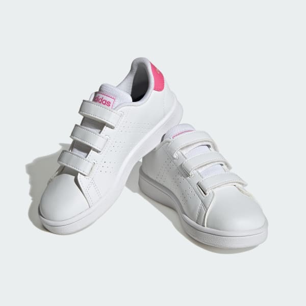 Λευκό Advantage Lifestyle Court Hook-and-Loop Shoes