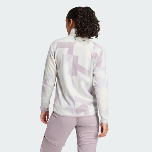 Gris Veste molleton entièrement zippée imprimée Terrex Multi