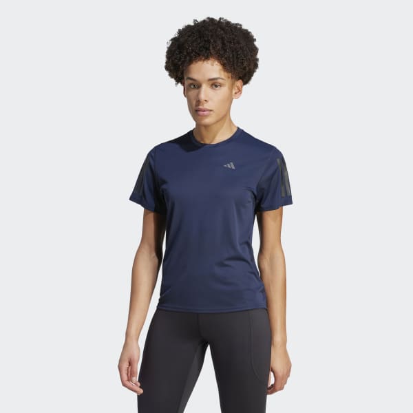 adidas Own the Run Tee - Blue | Free Shipping with adiClub | adidas US