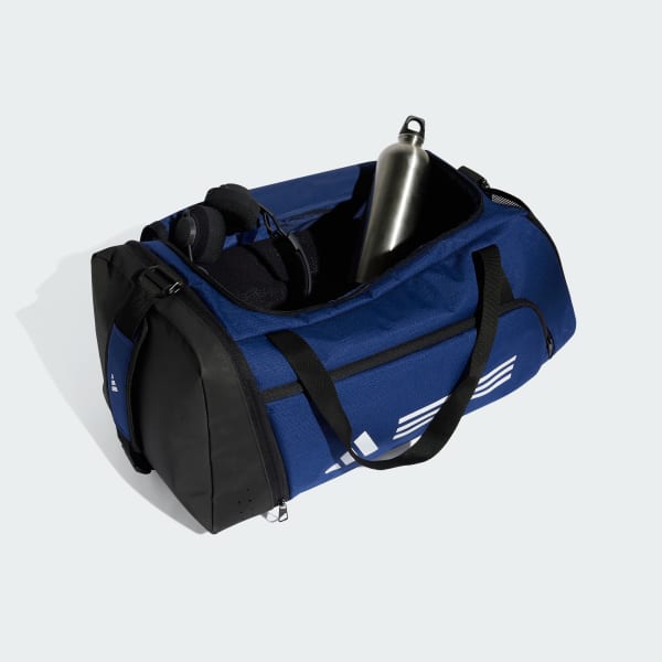 Biru Tas Duffel Essentials 3-Stripes
