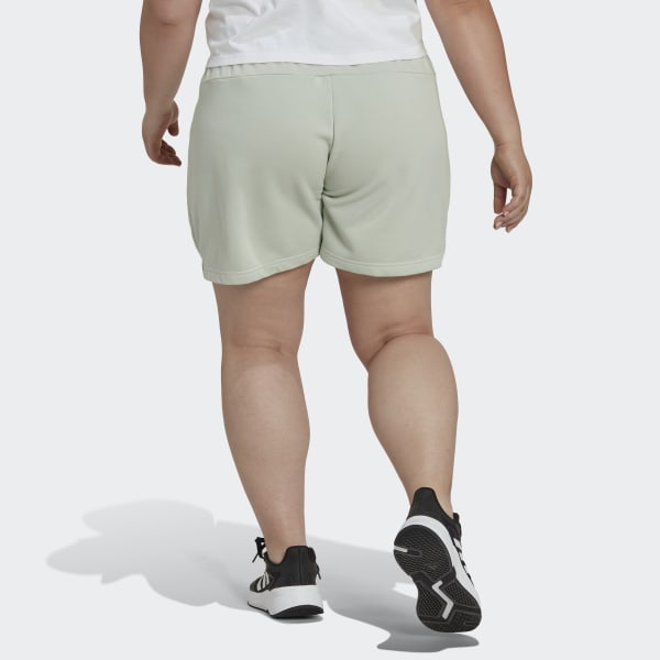 adidas Essentials Slim Logo Shorts Plus Size Green adidas Canada