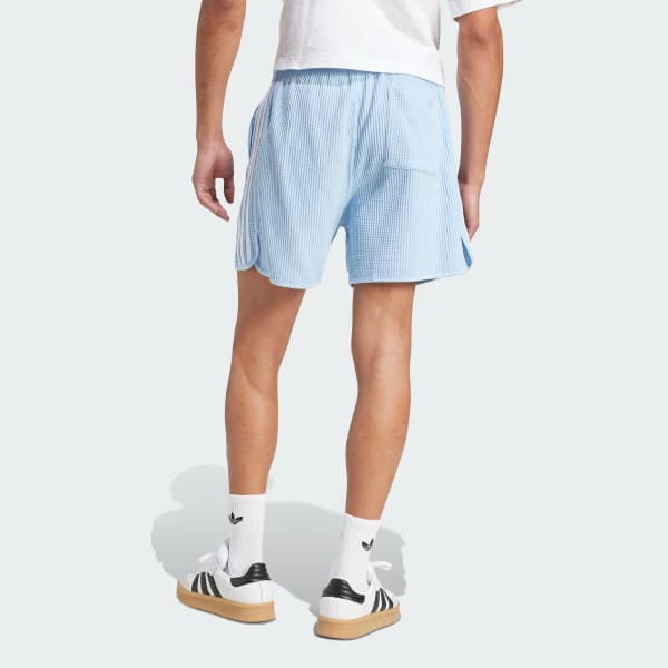 Blu Short adidas Originals Waffle Knit Sprinter