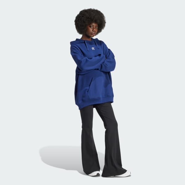 Azul Moletinho Capuz Essentials Loose