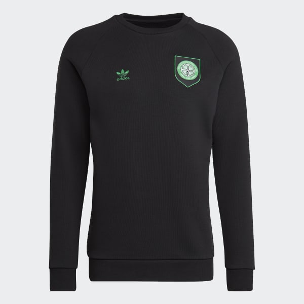 Nero Felpa Essentials Trefoil Crewneck Celtic FC
