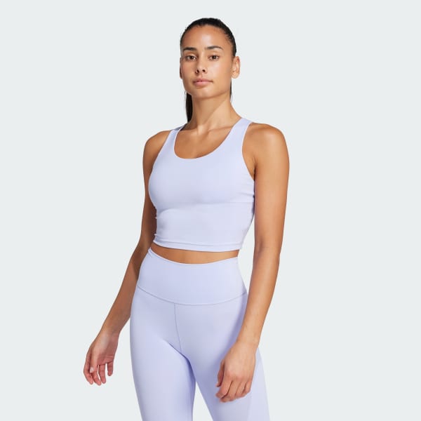 Purple All Me Medium-Support Long Line Bra Tank Top