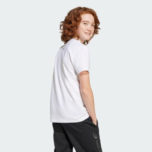 สีขาว เสื้อยืดพิมพ์ลาย ADIDAS STAR WARS MANDALORIAN