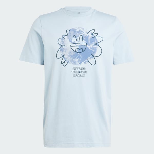 Blue adidas Sportswear Change Through Sports Earth Tee