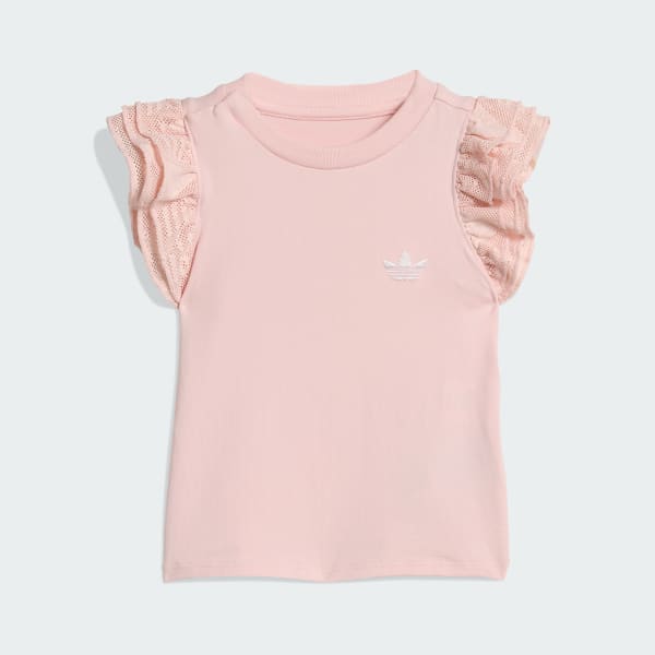 Pink LACE 3/4 TIGHTS TEE SÆT