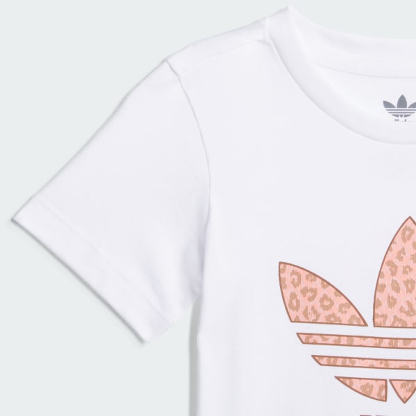 Blanco Polera Animal Graphic Print