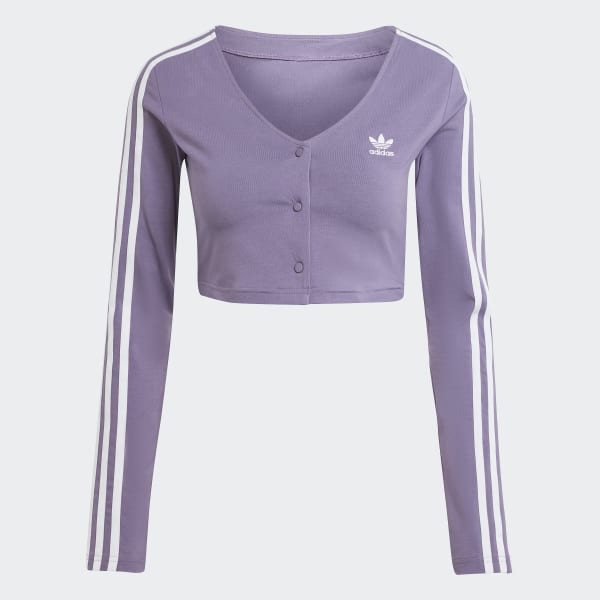 adidas Adicolor Classics 3-Stripes Button Long Sleeve Tee