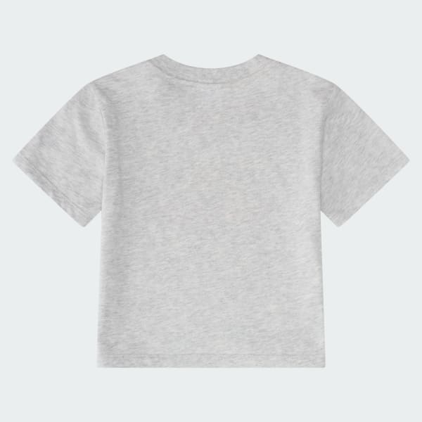 Grey N SS HTR TEE FLOWY SHORT SET