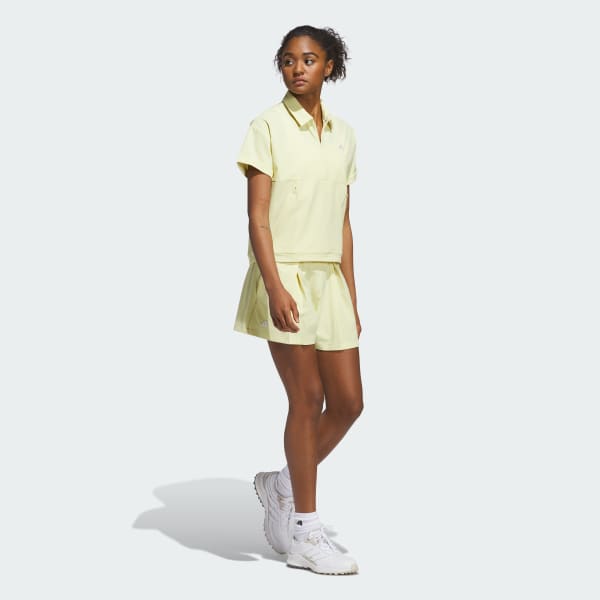 イエロー 【ゴルフ】GO-TO ひだ入りショーツ