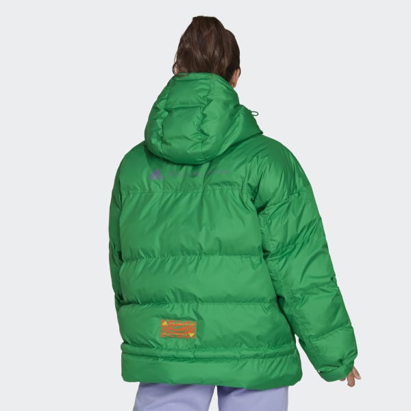 Verde adidas by Stella McCartney Mid-Length Padded Winter Jacket UG014