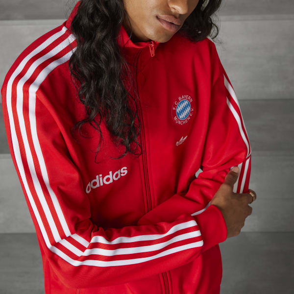 Adidas beckenbauer track top red deals