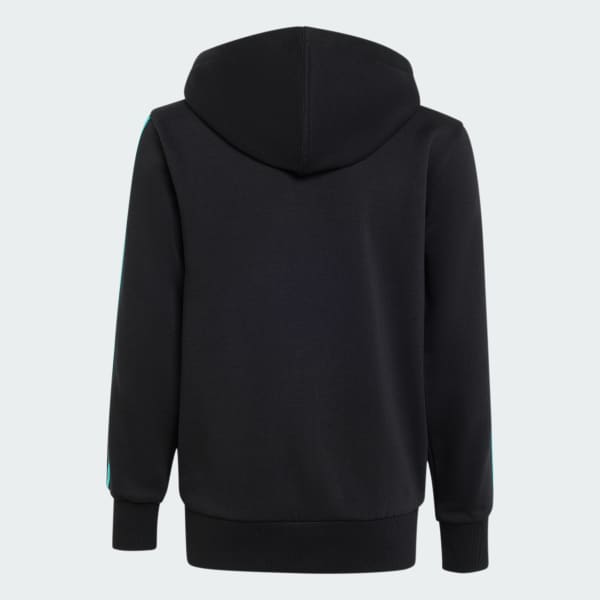 Noir VESTE À CAPUCHE ZIP INTÉGRAL MERCEDES - AMG PETRONAS FORMULA 1 TEAM DNA