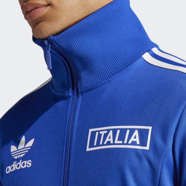 adidas Italy Beckenbauer Track Top Blue adidas Singapore