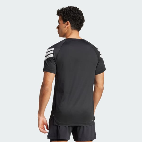 Svart Icon 3-Stripes T-skjorte
