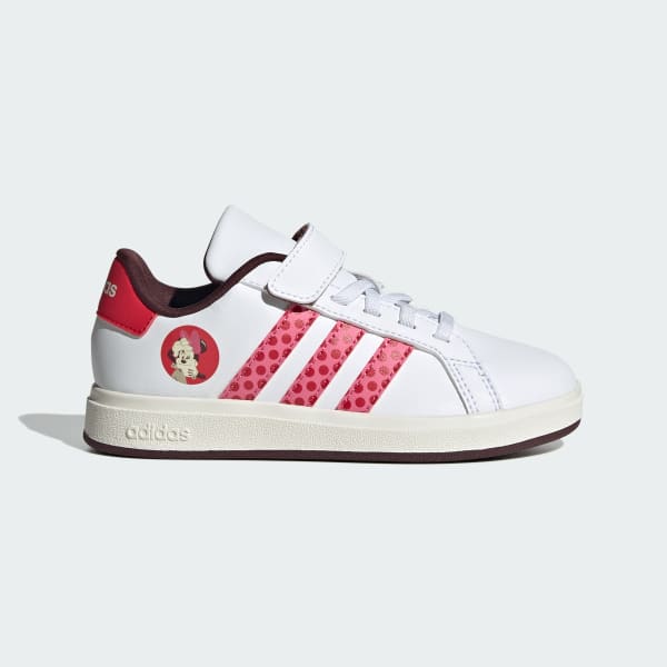White Disney Minnie Mouse Grand Court 2.0 Shoes Kids