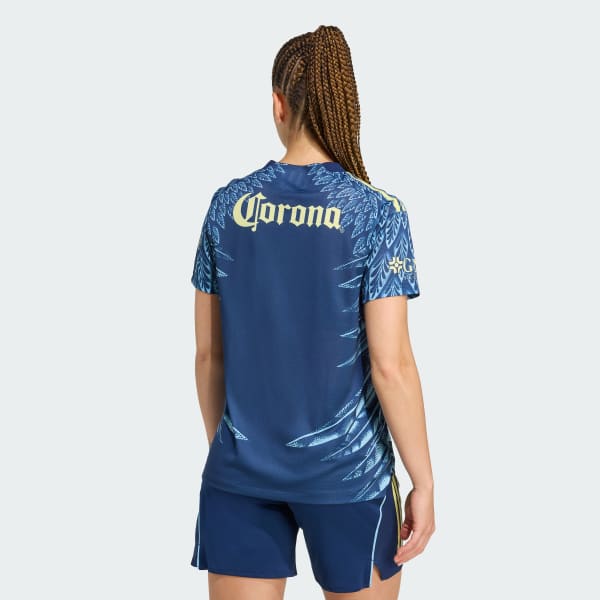 Azul Jersey auténtico Visitante Club América 25/26 para mujer