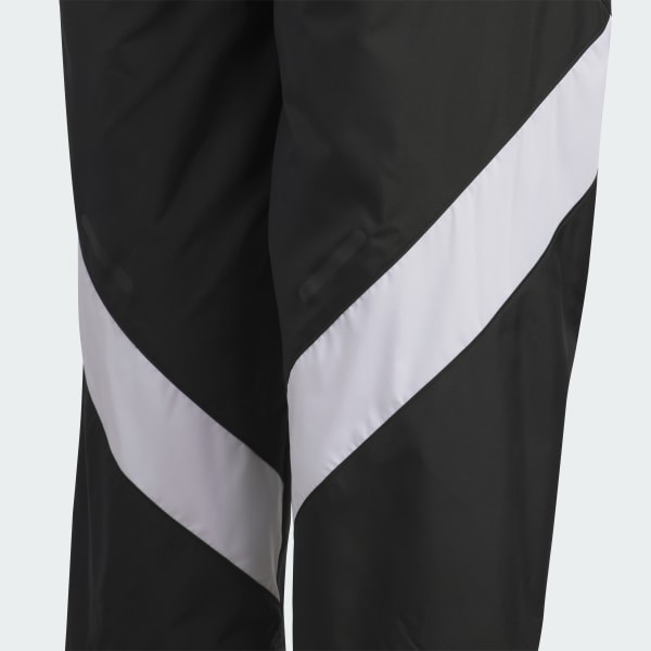 ブラック マストハブ カラーブロック 起毛 トリコット ウーブン 9/10丈 トラックパンツ キッズ