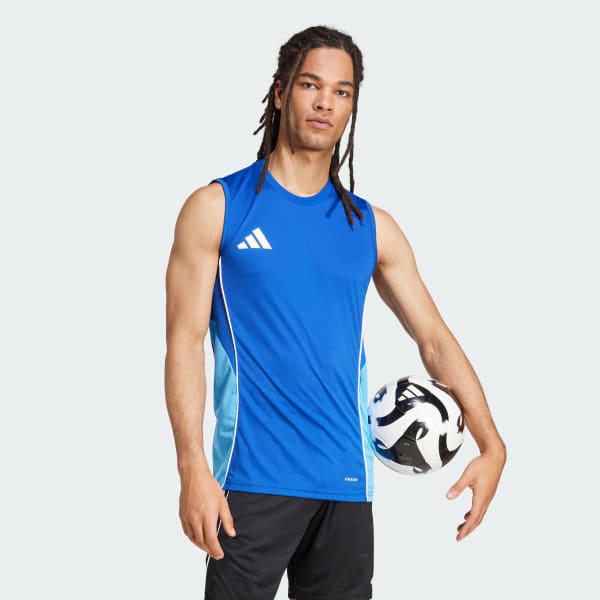 Azul Camisa Sem Mangas Tiro 25 Competition