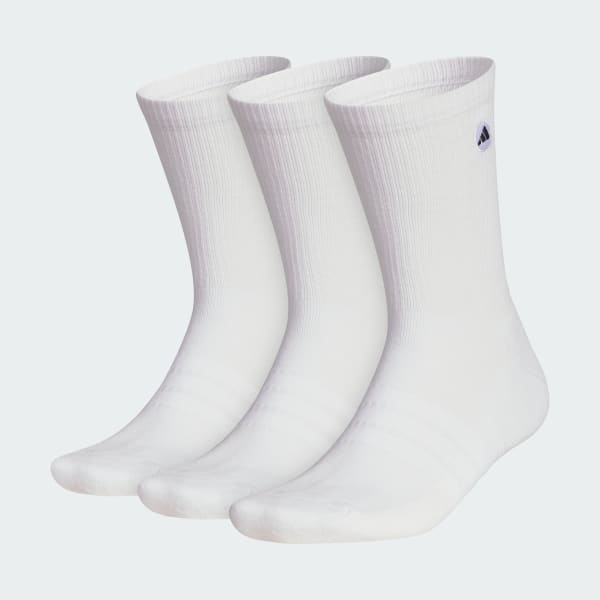 White PERFORMANCE 3 PACK CREW SOCKS