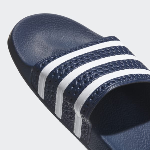 Men's White & Navy Blue adilette Slides | 288022 | adidas US ساعات تومي هيلفيغر نسائي