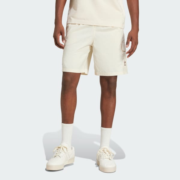 Blanco Shorts Cargo Trifolio Essentials Tejidos