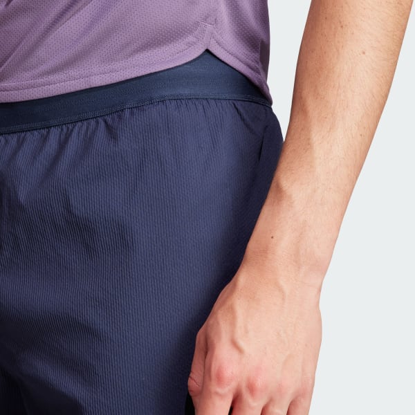 Blue Power Workout Two-in-One Shorts