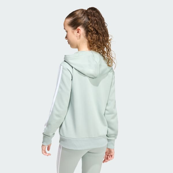 Groen ESSENTIALS HOODIE MET LANGE RITSSLUITING