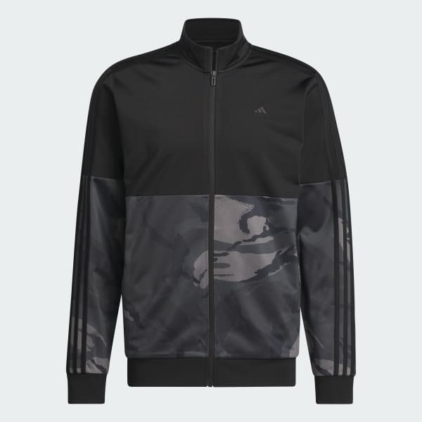 adidas Essentials Camo Tricot Track Jacket Black Free Shipping with adiClub adidas US