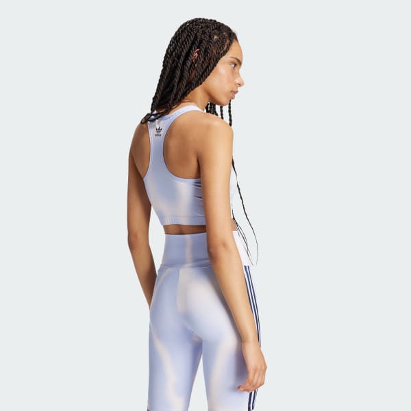 Purple Watermark Bra Long-Sleeve Top