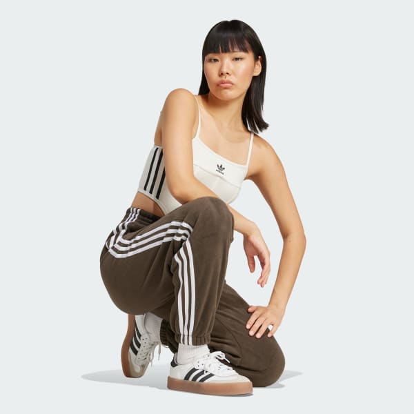 สีเขียว กางเกงแทรคผ้าโพลาร์ฟลีซ Adicolor