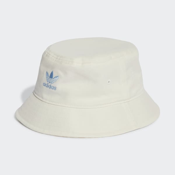 bílá Klobouk Trefoil Monogram