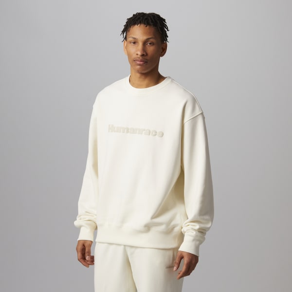 White Pharrell Williams Basics Crew Sweatshirt (Gender Neutral) M9479