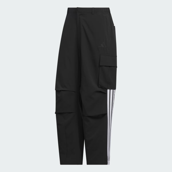 ブラック 軽パン ストレッチカーゴパンツ