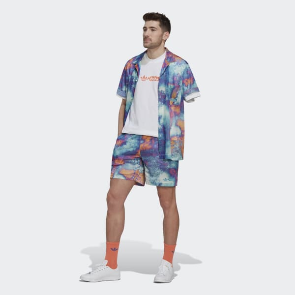 Multicolor Shorts de Malla Estampados EWA04