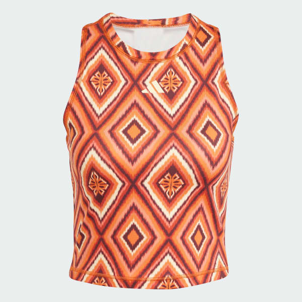 Brown adidas x FARM Rio Training Tank Top