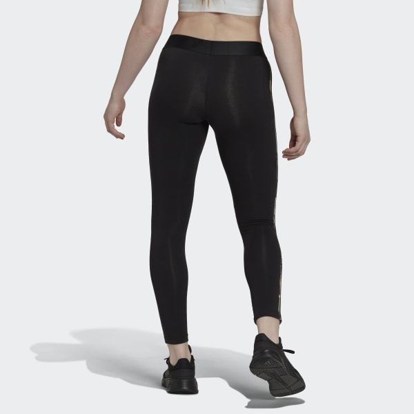 สีดำ กางเกงเลกกิ้ง Essentials 3-Stripes