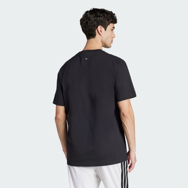 Black Lounge Slides Graphic Tee