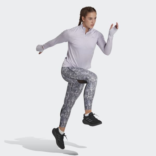 Purple Fast Running Half-Zip Long-Sleeve Top Long-Sleeve Top