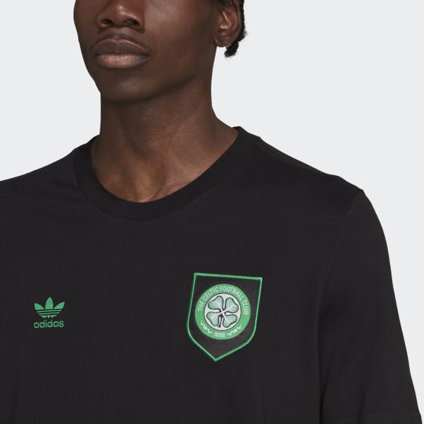 Zwart Celtic FC Essentials Trefoil T-Shirt BUT02