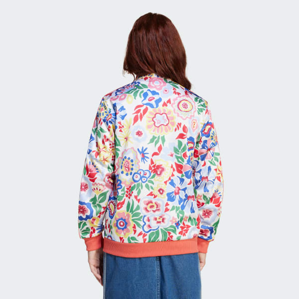 Blanco Campera Deportiva Firebird adidas Originals x Liberty London Kids