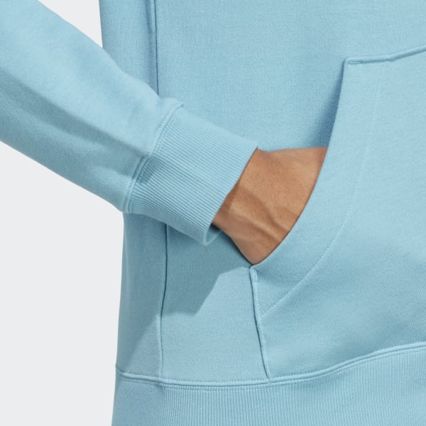 Niebieski Essentials Linear Full-Zip French Terry Hoodie