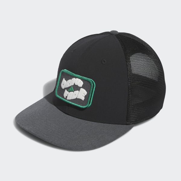 Black Two-in-One Hat With Removable Patch