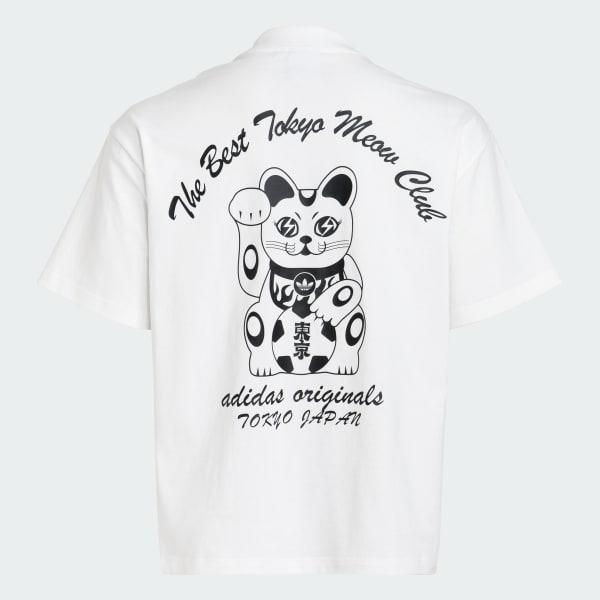 ホワイト 東京 まねき猫 半袖Tシャツ