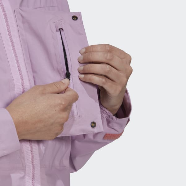Morado Chaqueta de Senderismo Terrex Xploric RAIN.RDY IE703